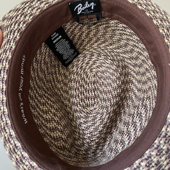 Bailey of Hollywood Men's Mannes Braided Fedora Trilby Hat - Picture 6 of 7